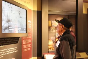 WW2 veteran in museum photo debra lebouf